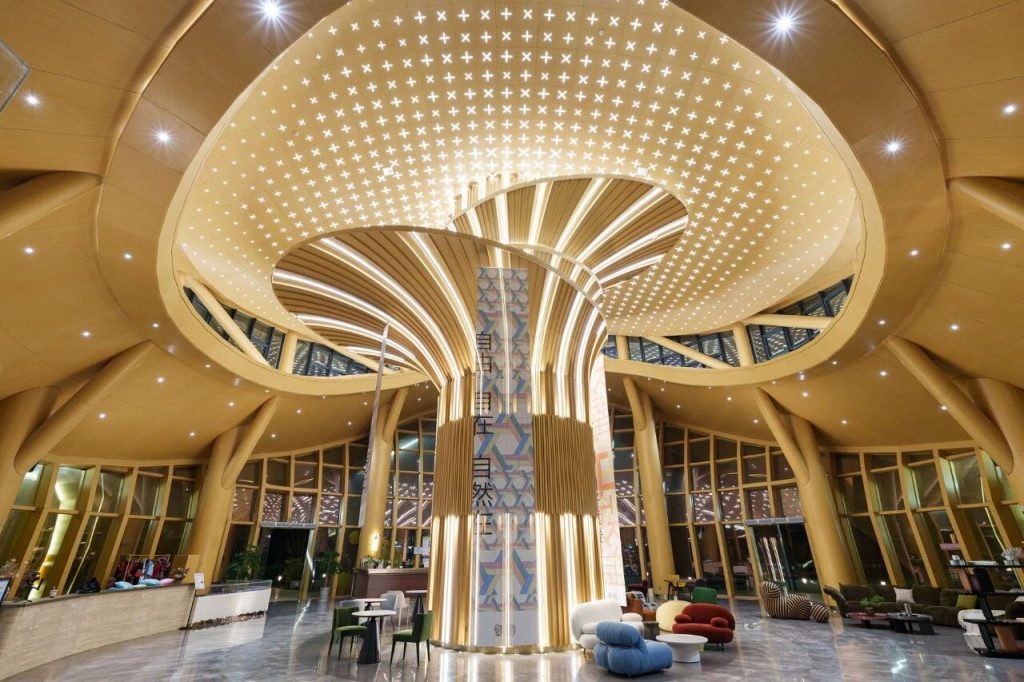 inside the golden hall is the art space