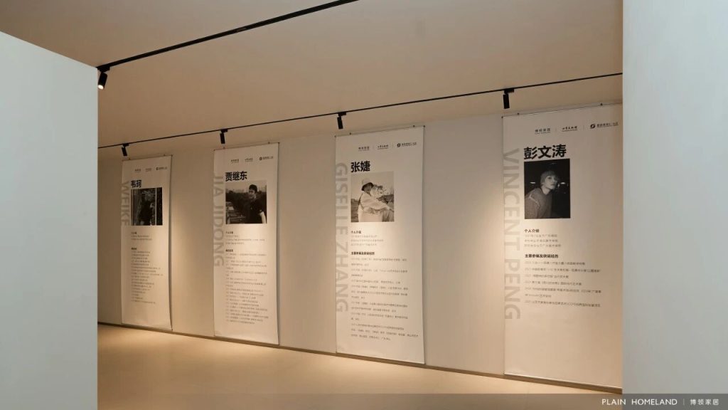 four artists in the gallery lauch event